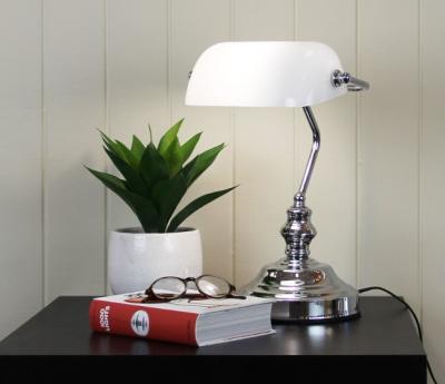 BANKER LAMP TOUCH CHROME